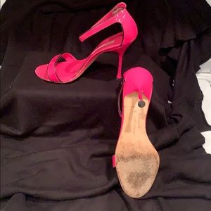 Manolo Blahnik hot pink, 4” stiletto